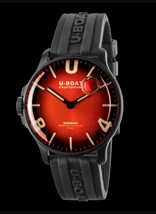 Replica U-BOAT Watch DARKMOON 44MM RED IPB SOLEIL 8697/B